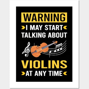 Warning Violin Posters and Art